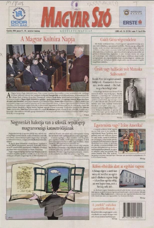 Magyar Szó, 63. évf. 2006. január 21. – 22. 15. sz. 1–28. oldal