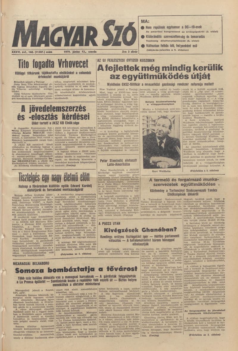 Magyar Szó, 36. évf. 1979. június 13. 160. sz. 1–20. oldal