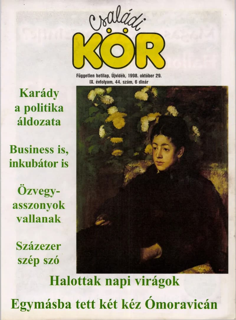 Családi Kör, 9. évf. 1998. október 29. 45. sz.