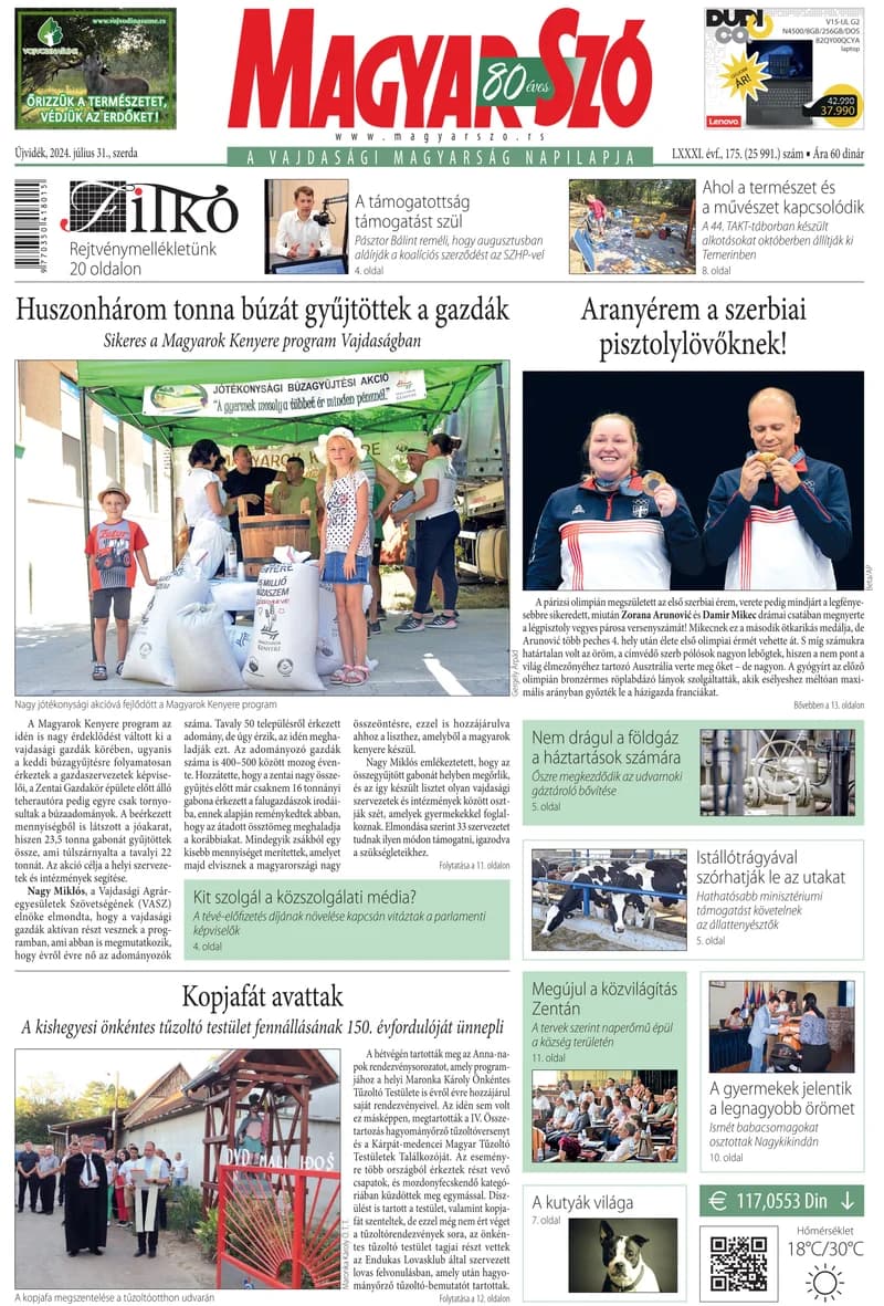 Magyar Szó, 81. évf. 2024. július 31. 175. sz. 1–16. oldal