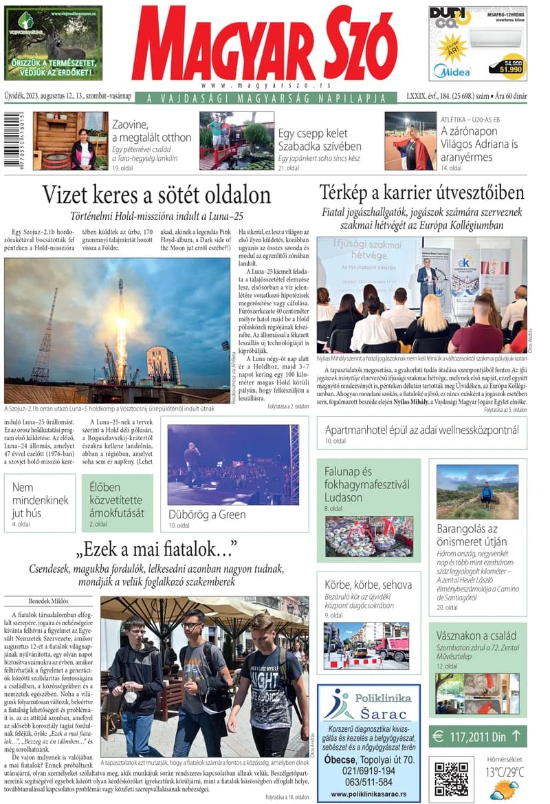 Magyar Szó, 80. évf. 2023. augusztus 12. – 13. 184. sz. 1–32. oldal