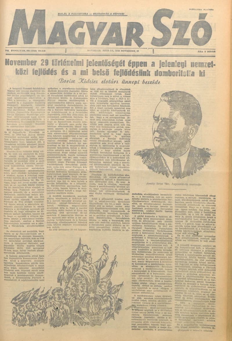 Magyar Szó, 7. évf. 1950. november 29. 284. sz. 1–6. oldal