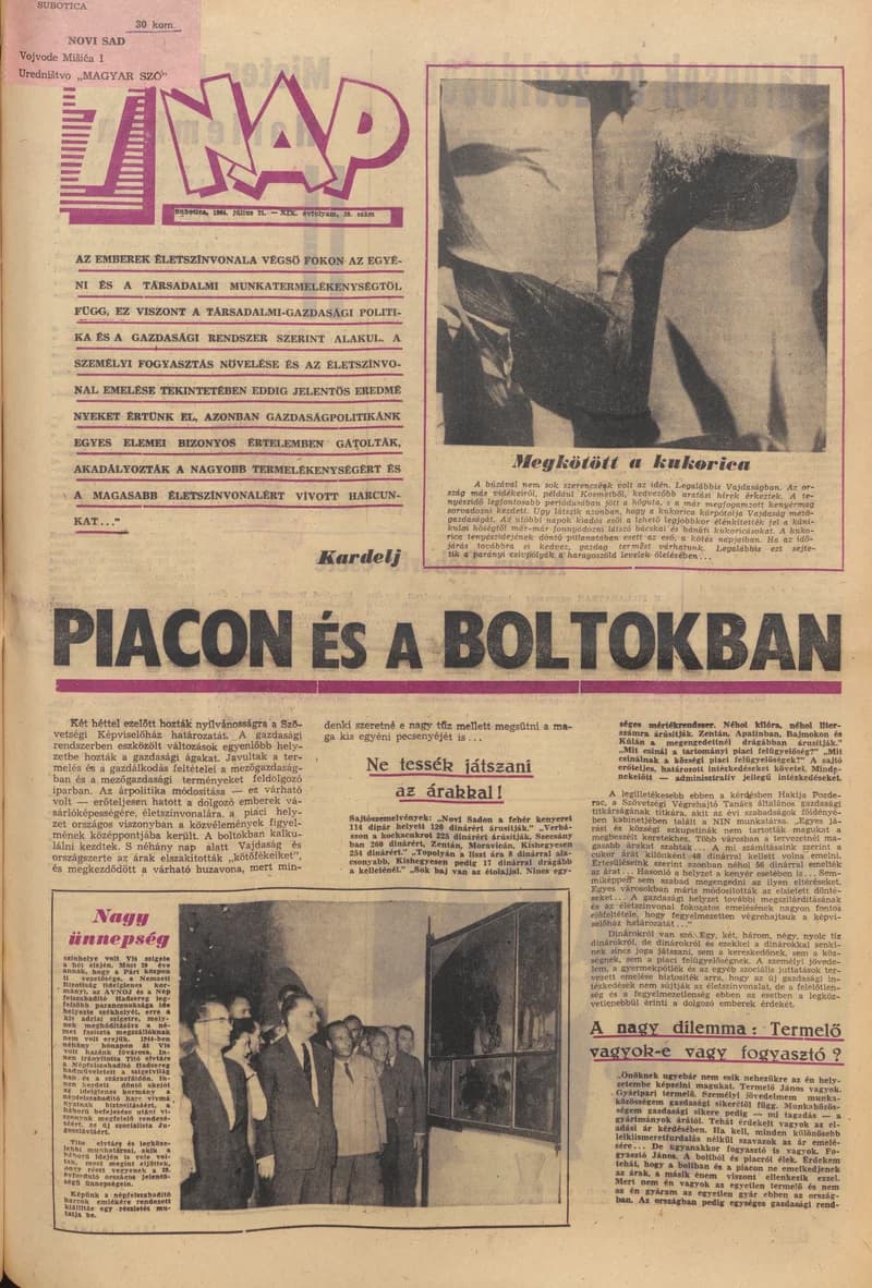 7 Nap, 19. évf. 1964. július 31. 30. sz. 1–19. oldal