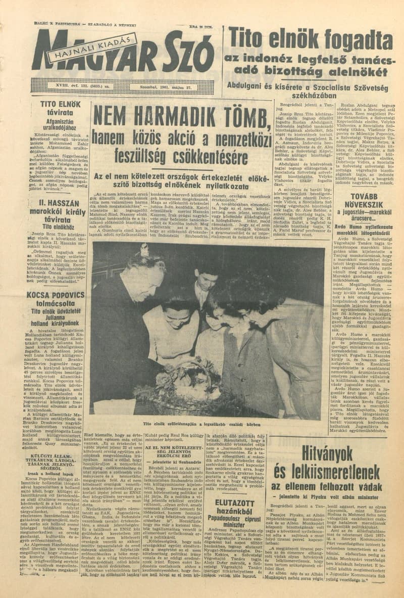Magyar Szó, 18. évf. 1961. május 27. 122. sz. 1–12. oldal