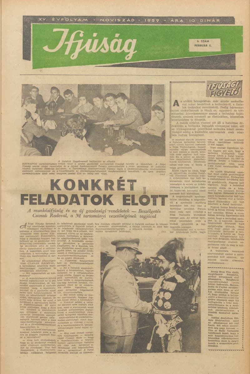 Ifjúság, 15. évf. 1959. február 5. 6. sz.