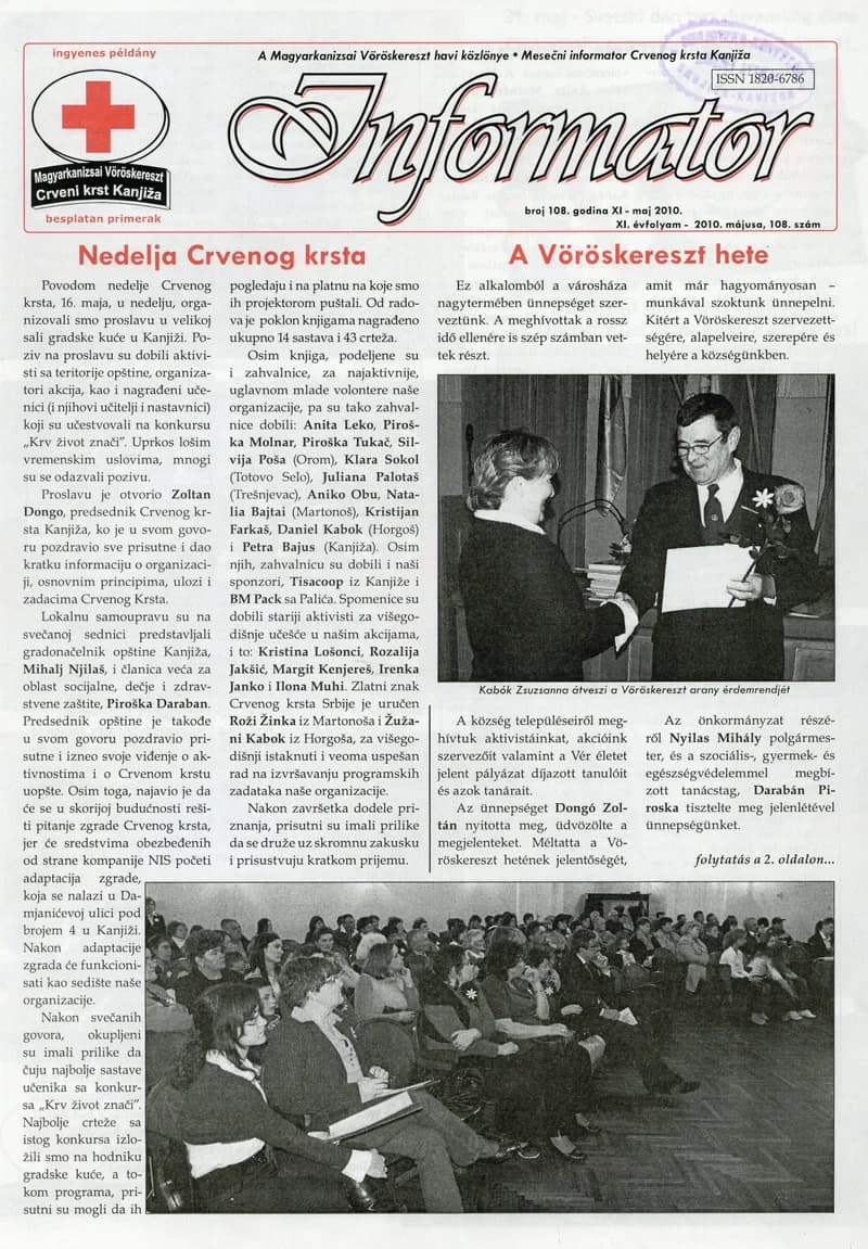 Informator, 11. évf. 2010. május 1. 108. sz.