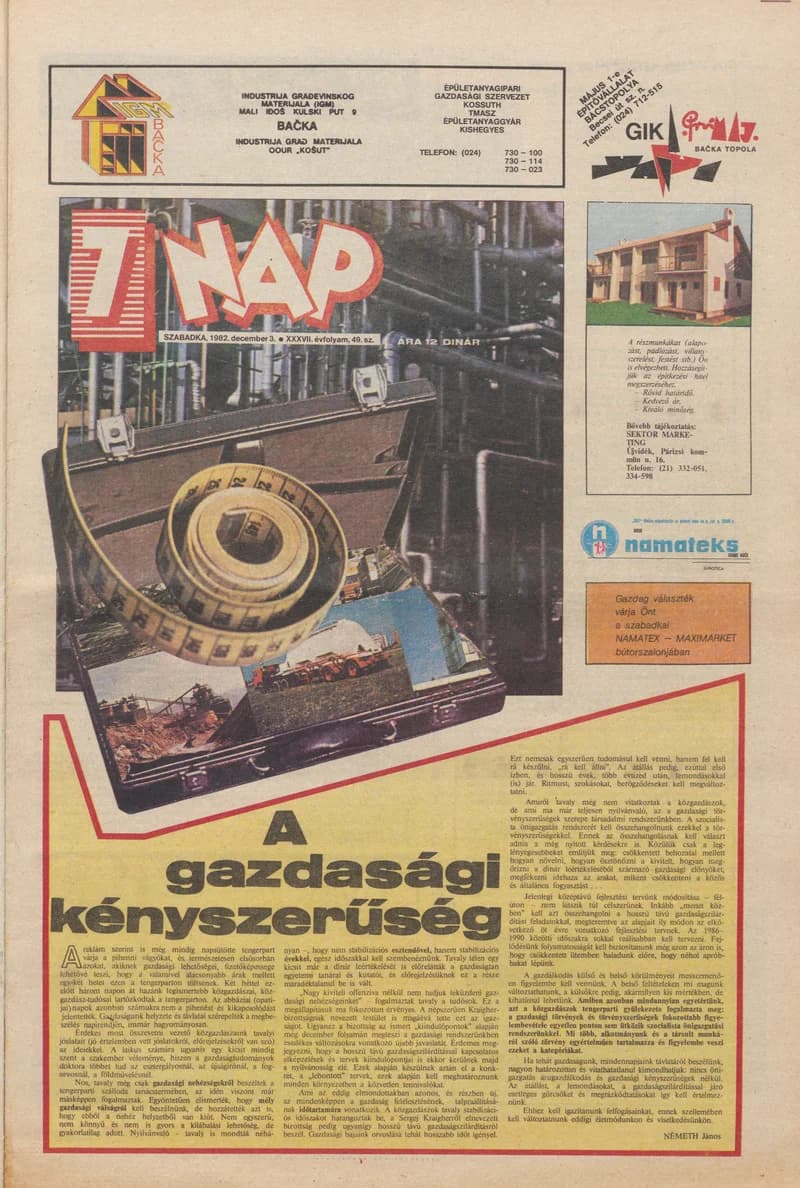 7 Nap, 37. évf. 1982. december 3. 49. sz. 1–16. oldal