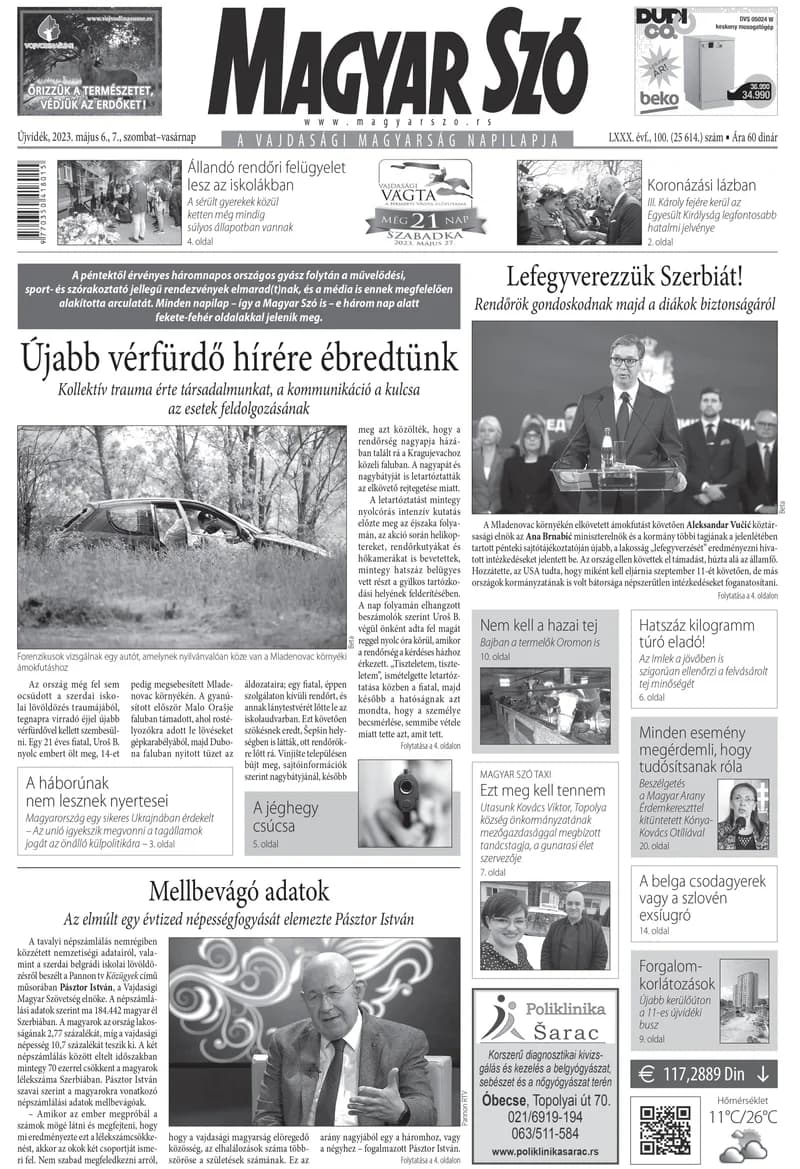 Magyar Szó, 80. évf. 2023. május 6. – 7. 100. sz.