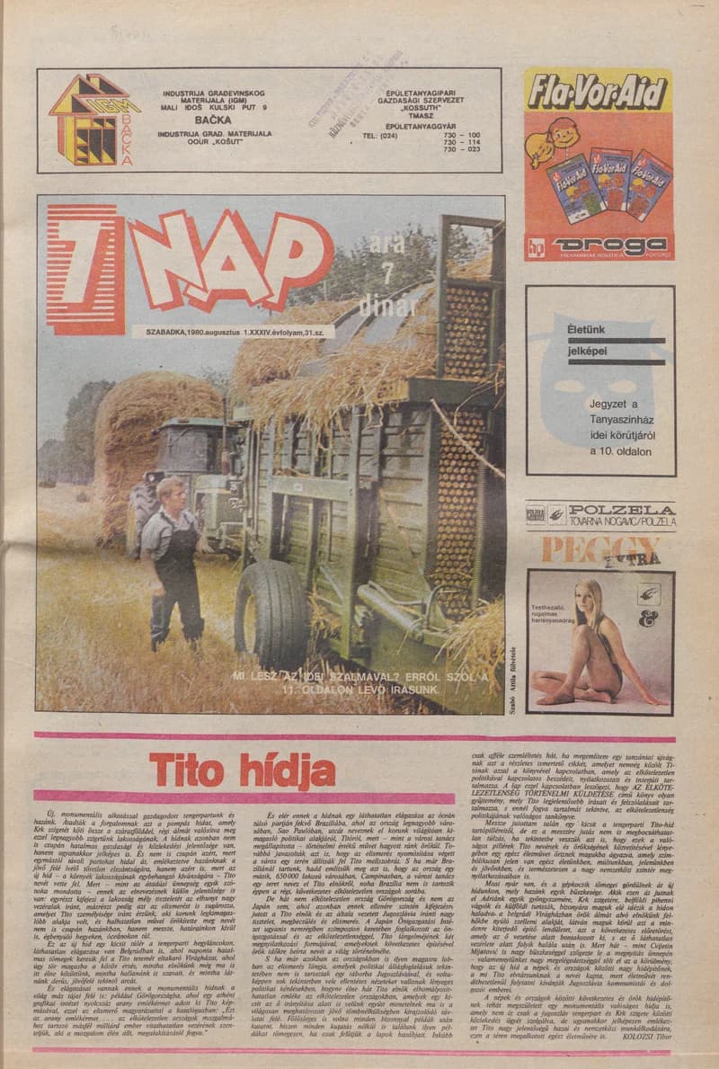 7 Nap, 35. évf. 1980. augusztus 1. 31. sz. 1–20. oldal