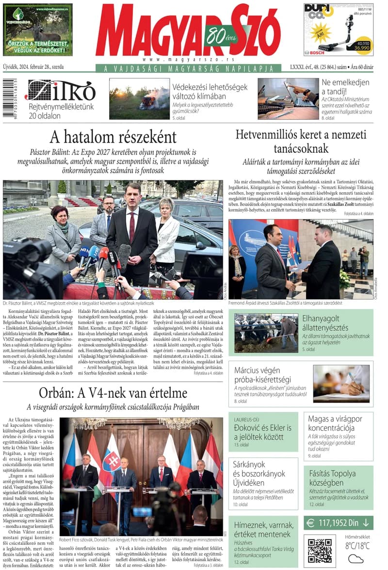 Magyar Szó, 81. évf. 2024. február 28. 48. sz. 1–16. oldal