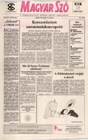 Magyar Szó, 52. évf. 1995. március 12. 59. sz. 1–24. oldal