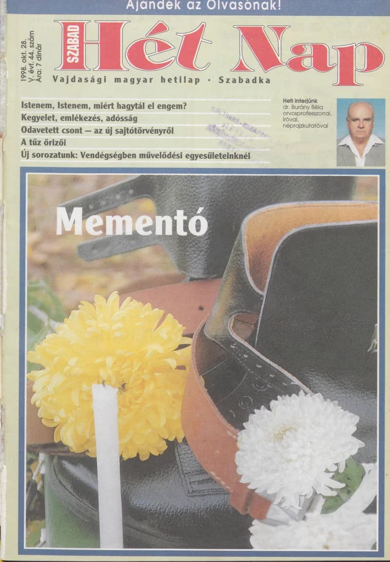 Szabad Hét Nap, 5. évf. 1998. október 28. 44. sz.