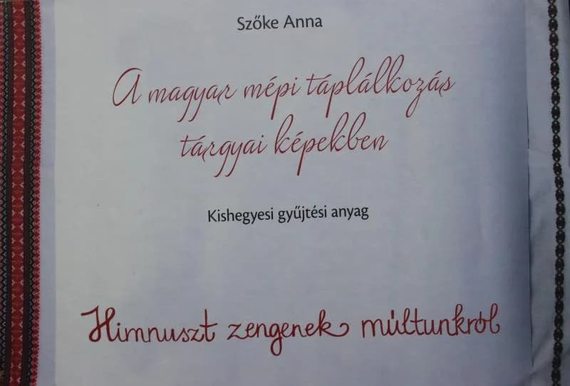 A magyar népi táplálkozás tárgyai képekben