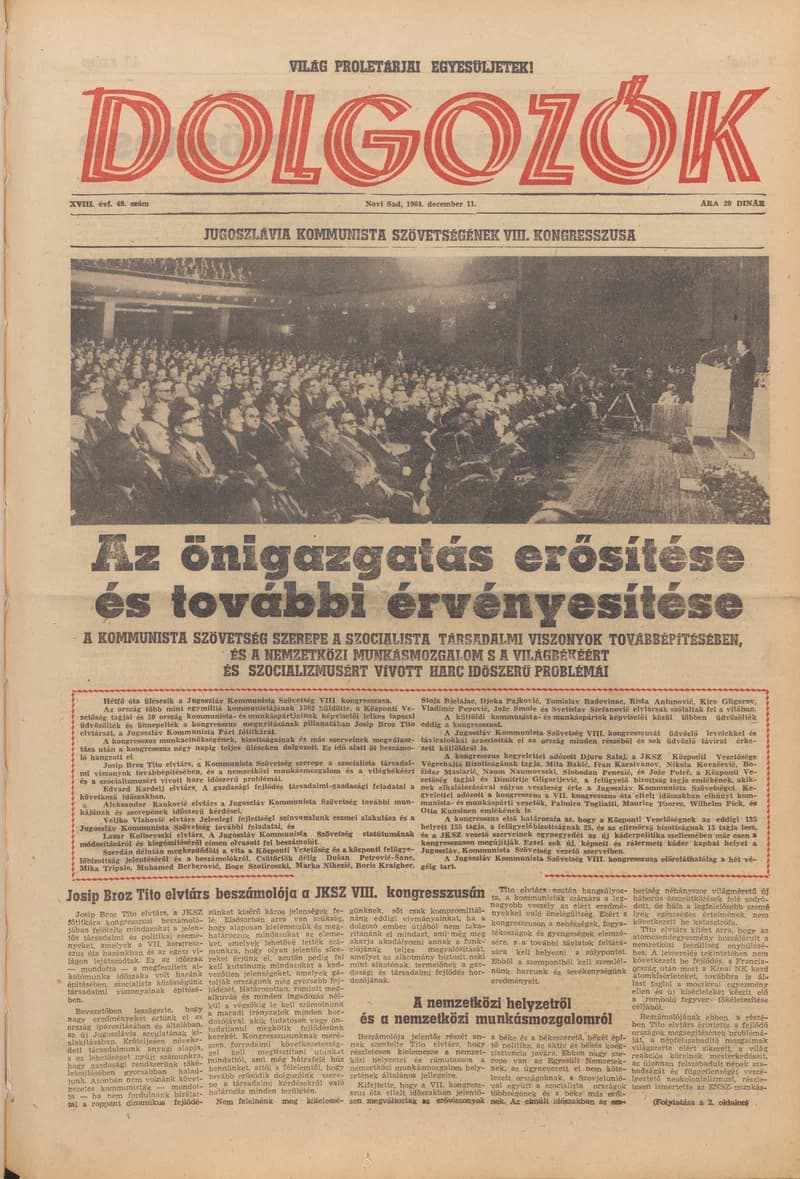 Dolgozók, 18. évf. 1964. december 11. 49. sz.