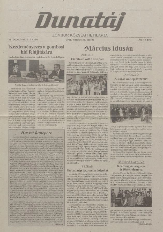 Dunatáj, 7. évf. 2005. március 23. 311. sz.