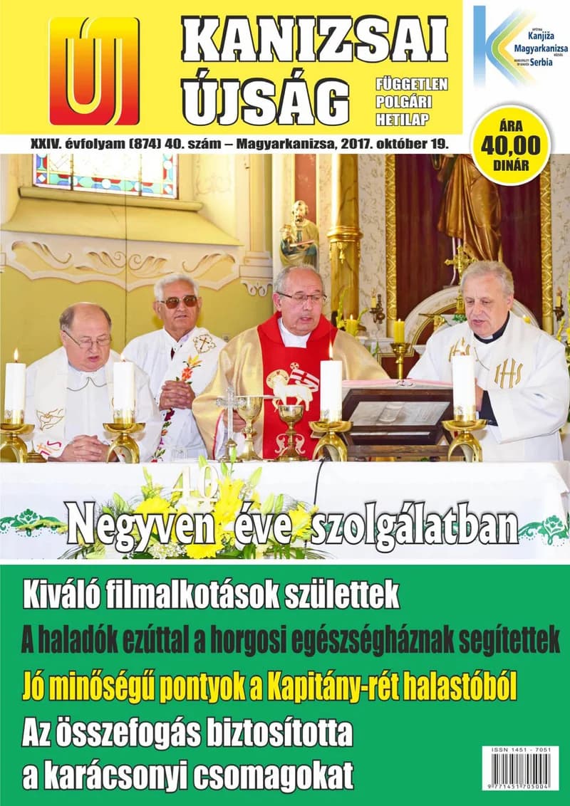 Új Kanizsai Újság, 24. évf. 2017. október 19. 40. sz.