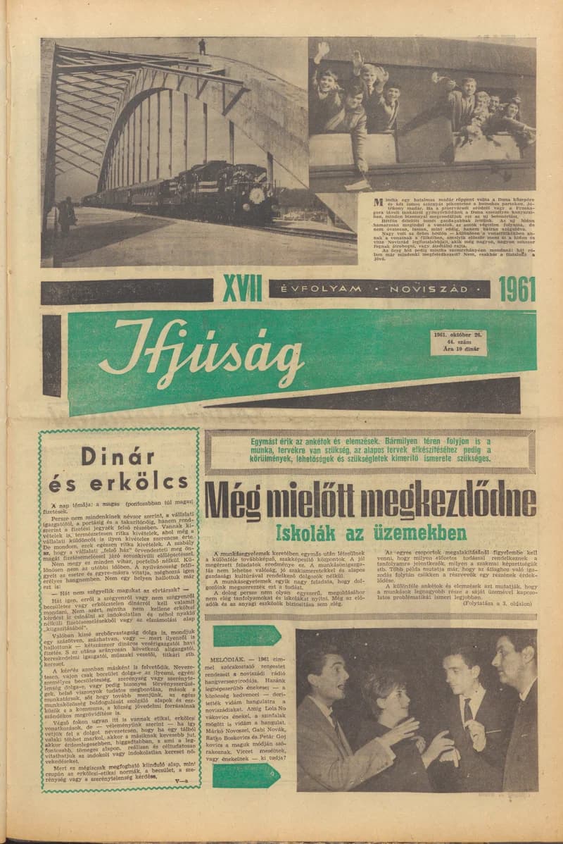 Ifjúság, 17. évf. 1961. október 26. 44. sz.