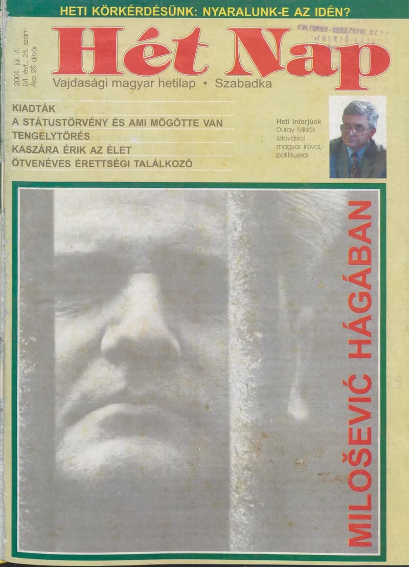 7 Nap, 56. évf. 2001. július 4. 25. sz. 1–68. oldal
