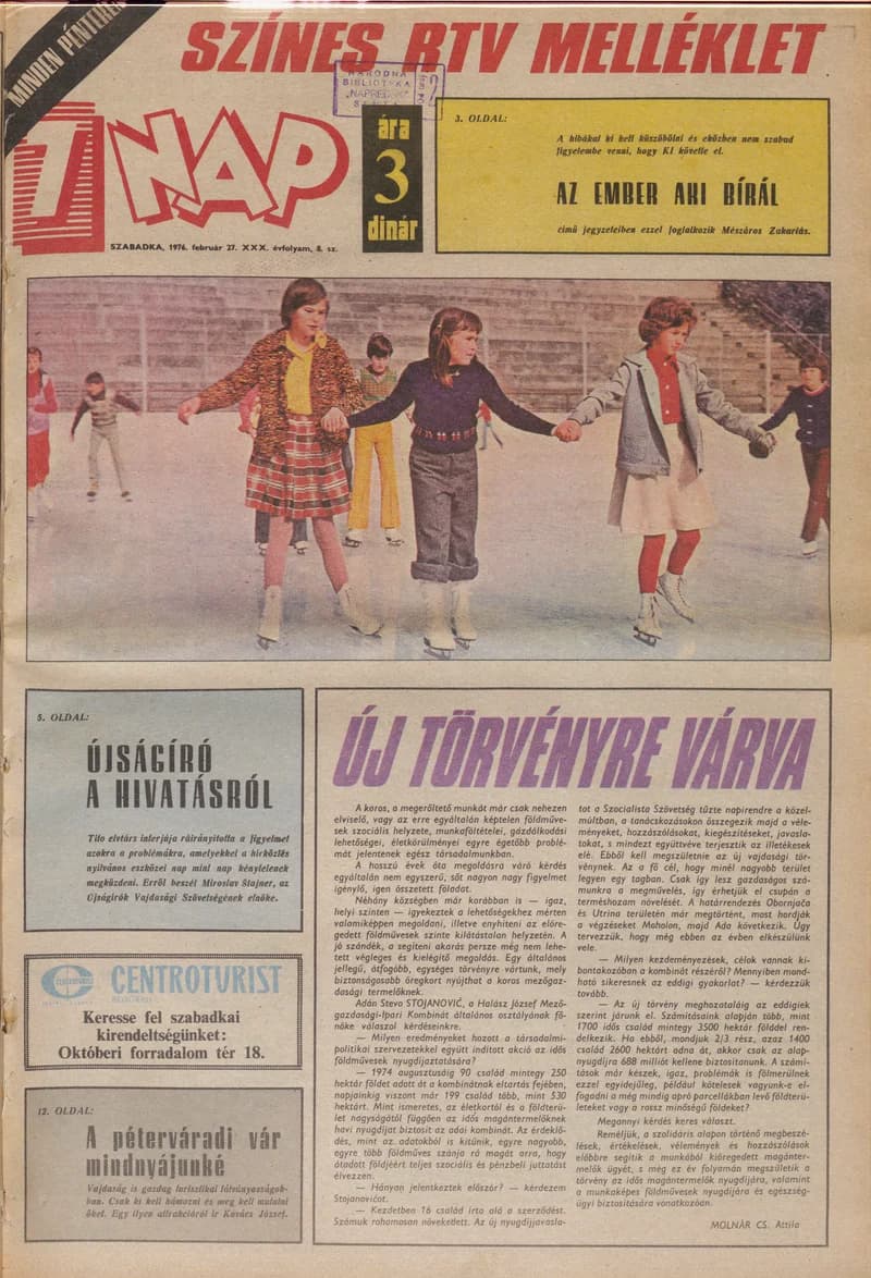 7 Nap, 31. évf. 1976. február 27. 8. sz. 1–24. oldal