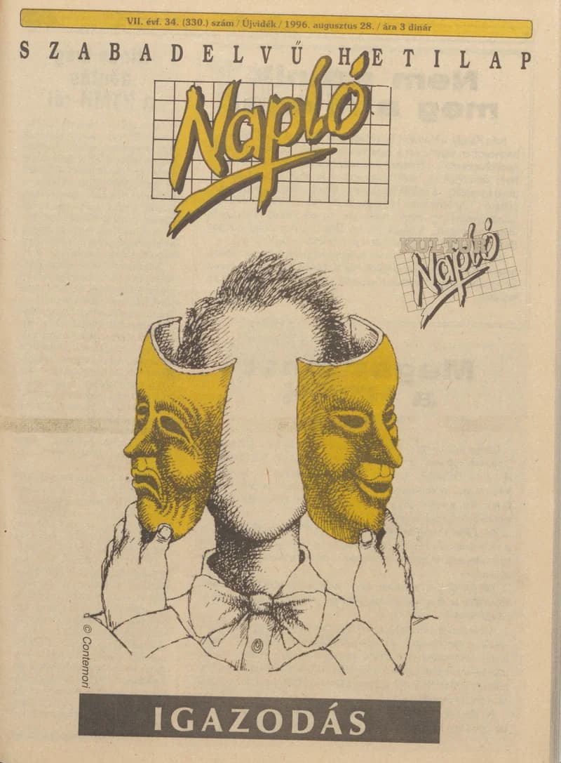 Napló - Szabadelvű hetilap, 7. évf. 1996. augusztus 28. 330. sz.