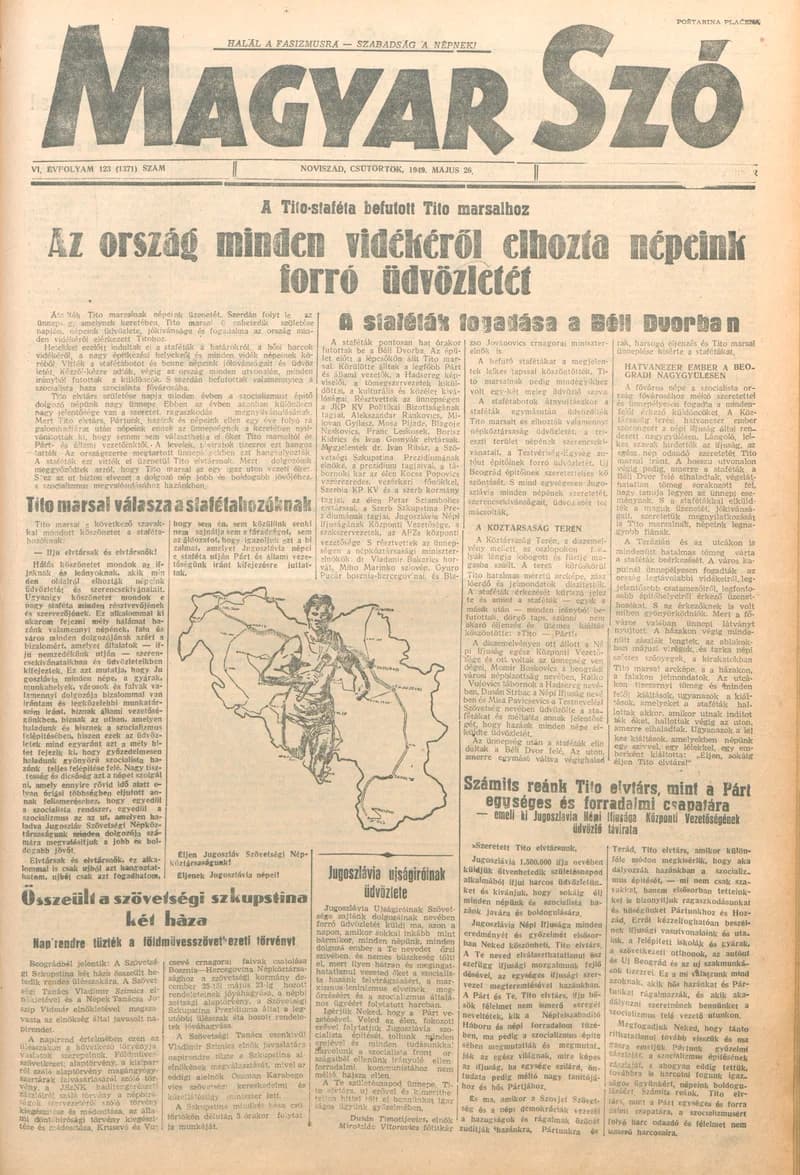 Magyar Szó, 6. évf. 1949. május 26. 123. sz. 1–4. oldal