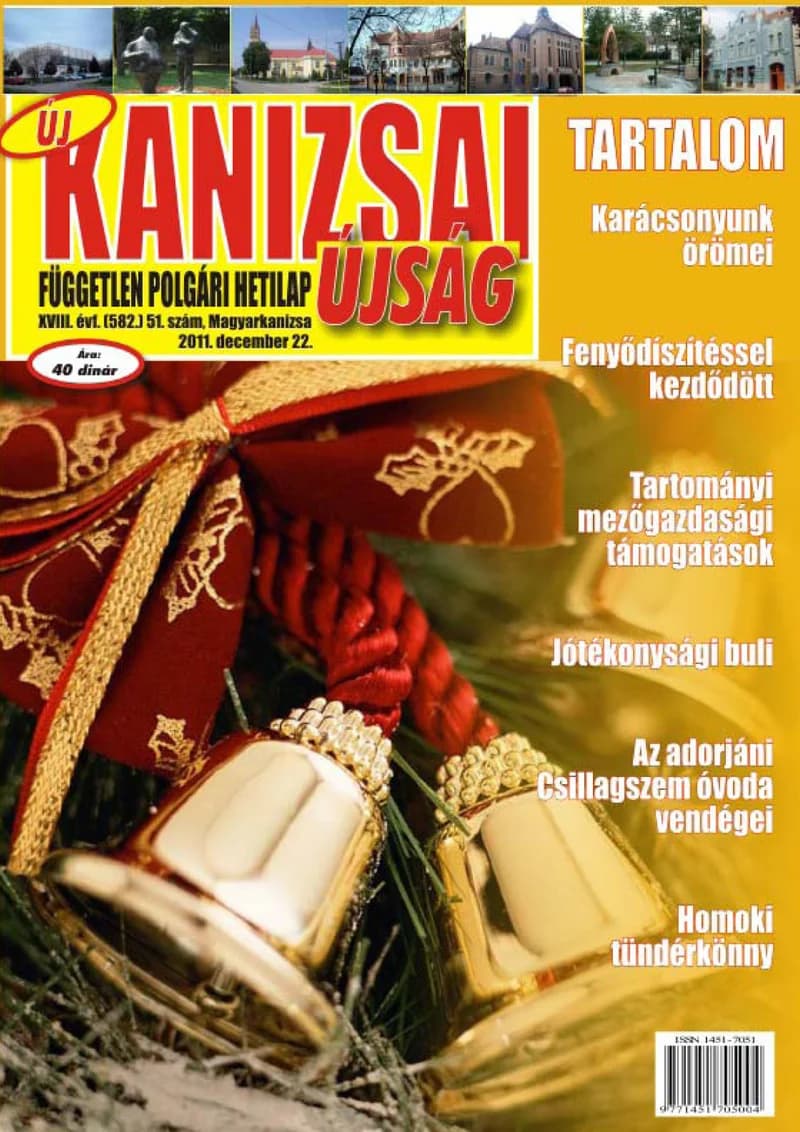 Új Kanizsai Újság, 18. évf. 2011. december 20. 51. sz.