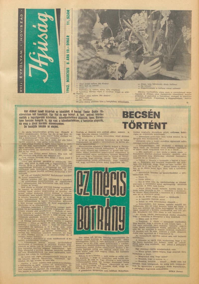 Ifjúság, 18. évf. 1962. március 8. 11. sz.