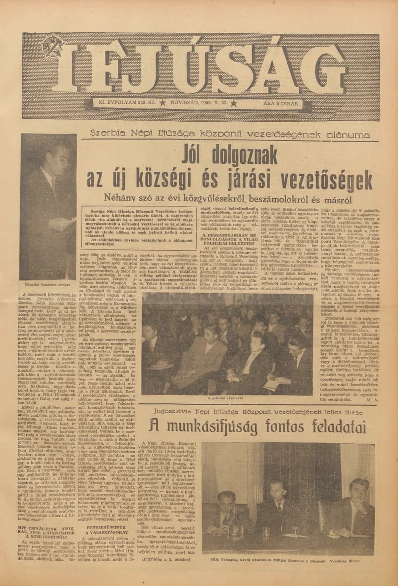 Ifjúság, 11. évf. 1955. október 22. 523. sz.