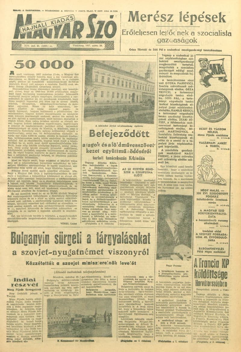 Magyar Szó, 14. évf. 1957. március 24. 81. sz. 1–24. oldal