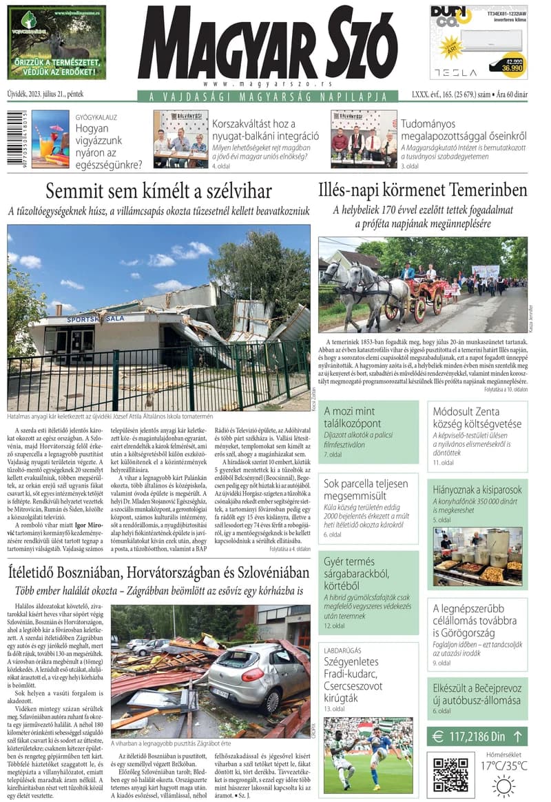 Magyar Szó, 80. évf. 2023. július 21. 165. sz. 1–16. oldal