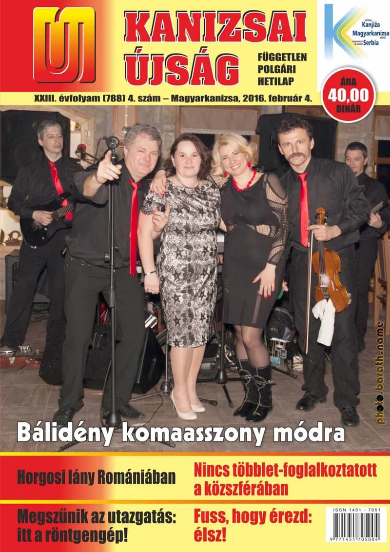 Új Kanizsai Újság, 23. évf. 2016. február 4. 4. sz.
