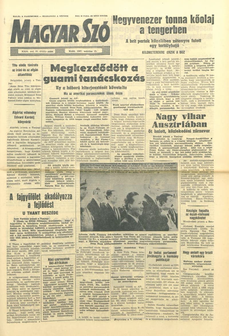 Magyar Szó, 24. évf. 1967. március 21. 77. sz. 1–16. oldal