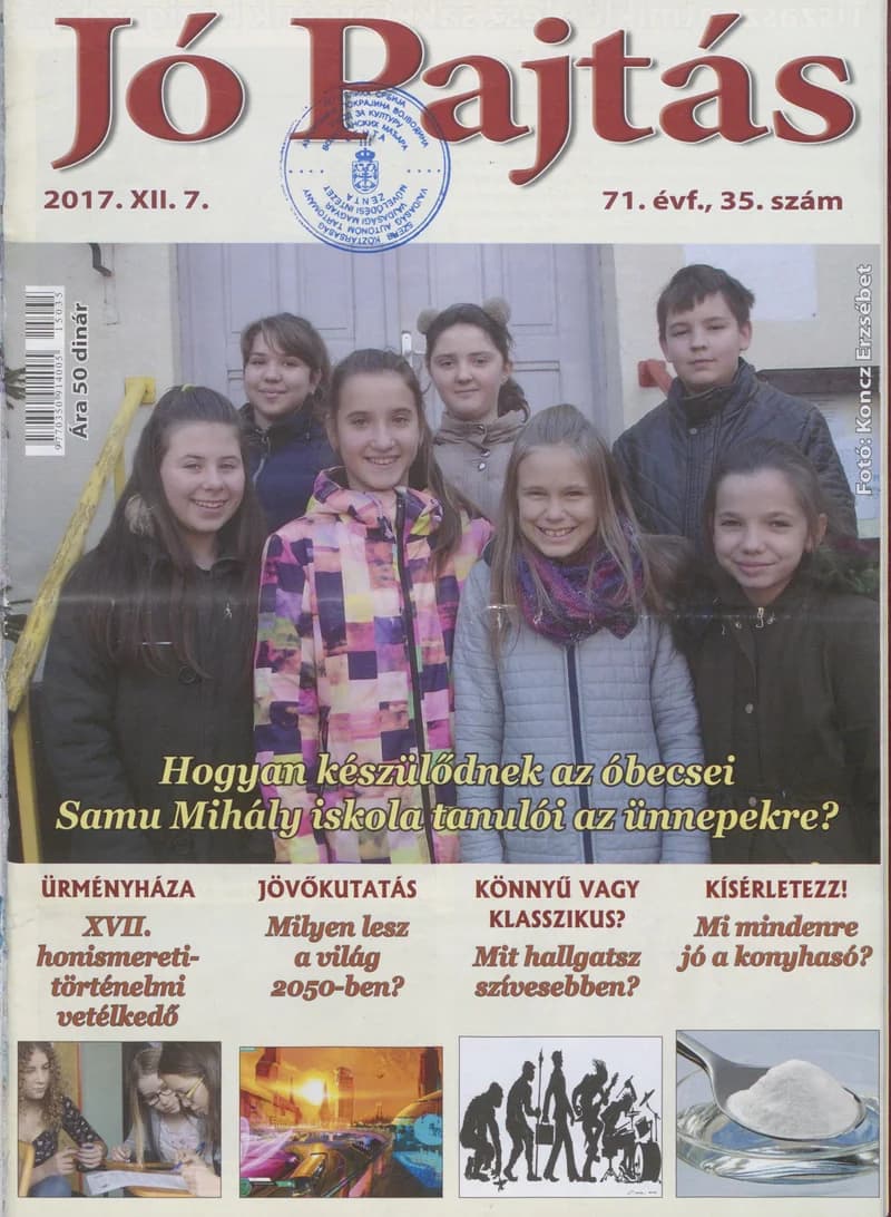 Jó Pajtás, 71. évf. 2017. december 7. 35. sz.