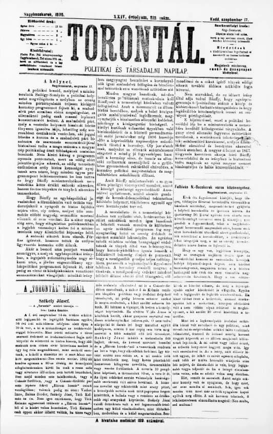 Torontál, 24. évf. 1895. szeptember 17. 213. sz.