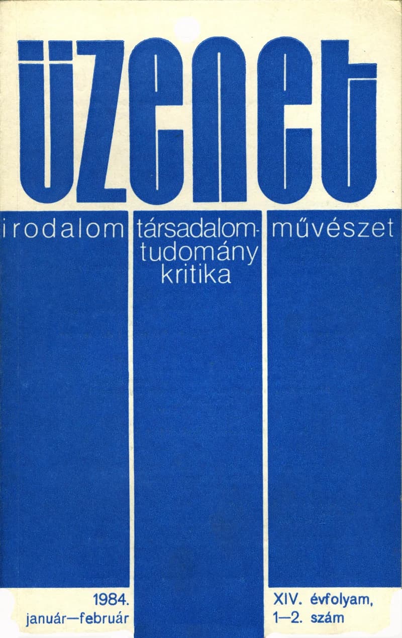 Üzenet, 14. évf. 1984. január – február. 1–2. sz. 1–100. oldal