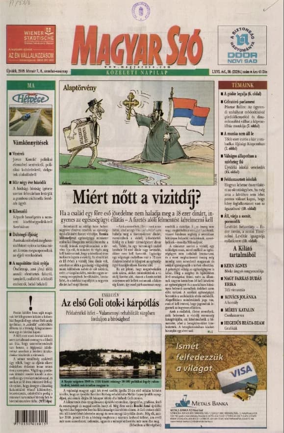 Magyar Szó, 66. évf. 2009. február 7. – 8. 30. sz. 1–24. oldal