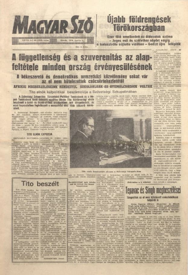 Magyar Szó, 27. évf. 1970. április 1. 89. sz. 1–16. oldal