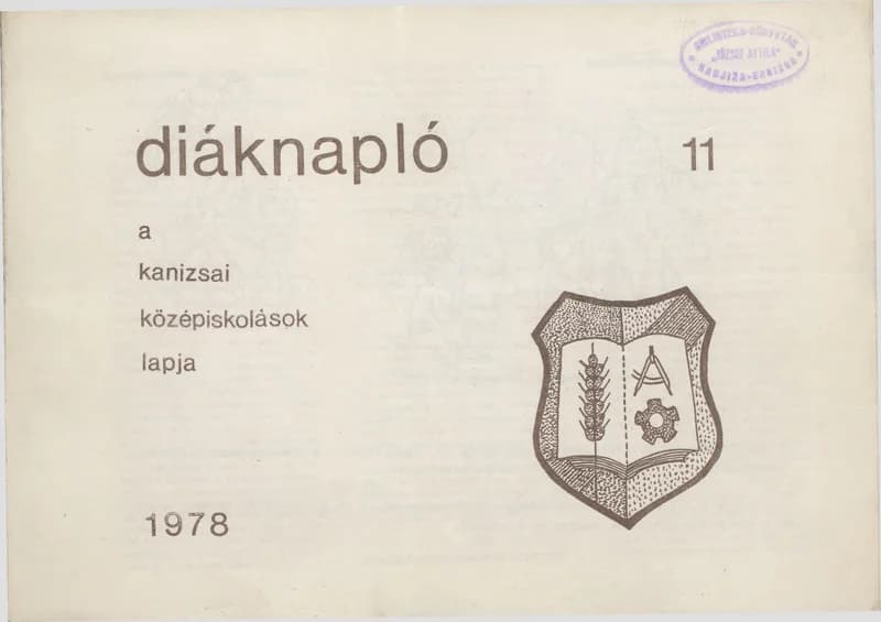 Diáknapló, 4. évf. 1978. 11. sz.