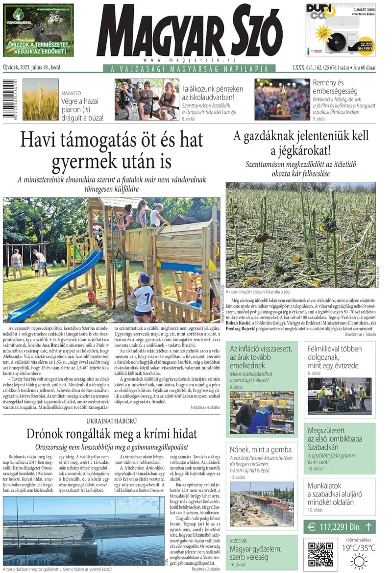 Magyar Szó, 80. évf. 2023. július 18. 162. sz. 1–20. oldal
