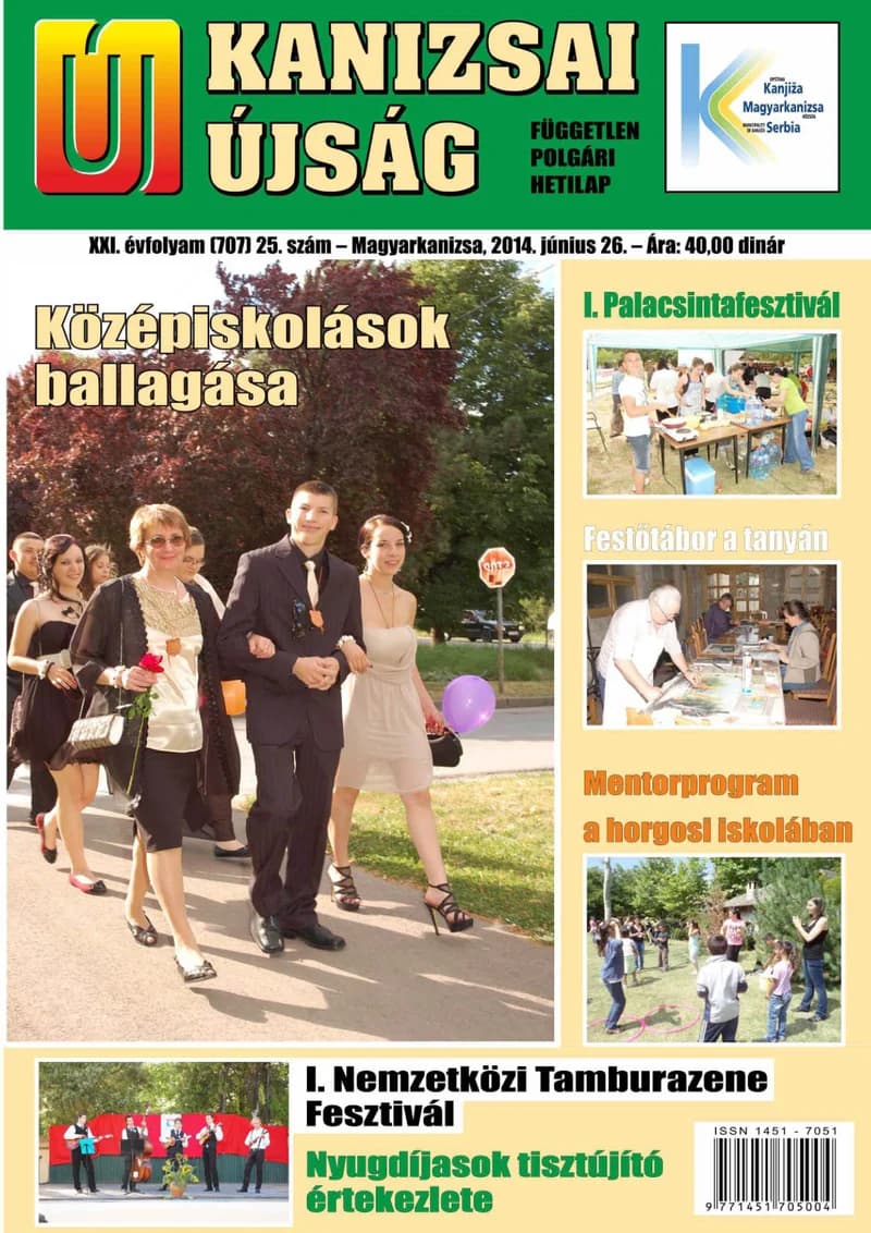 Új Kanizsai Újság, 21. évf. 2014. június 26. 25. sz.