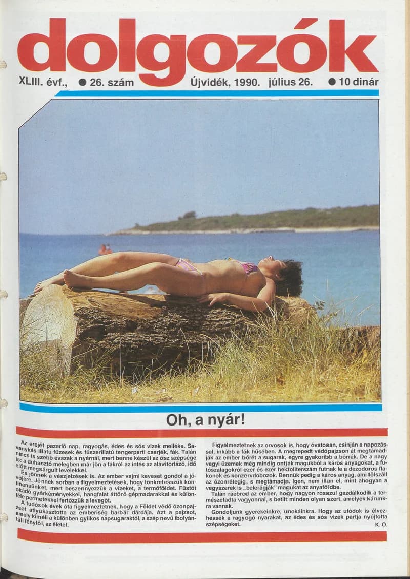 Dolgozók, 44. évf. 1990. július 26. 26. sz.