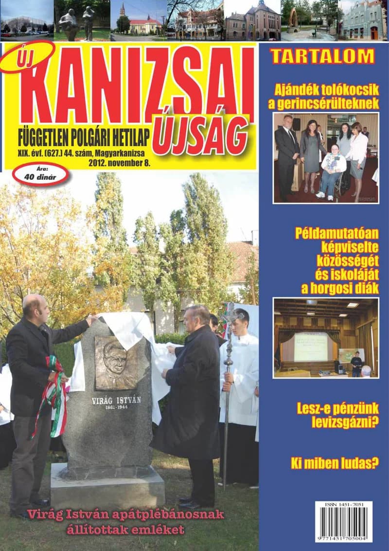 Új Kanizsai Újság, 19. évf. 2012. november 8. 44. sz.