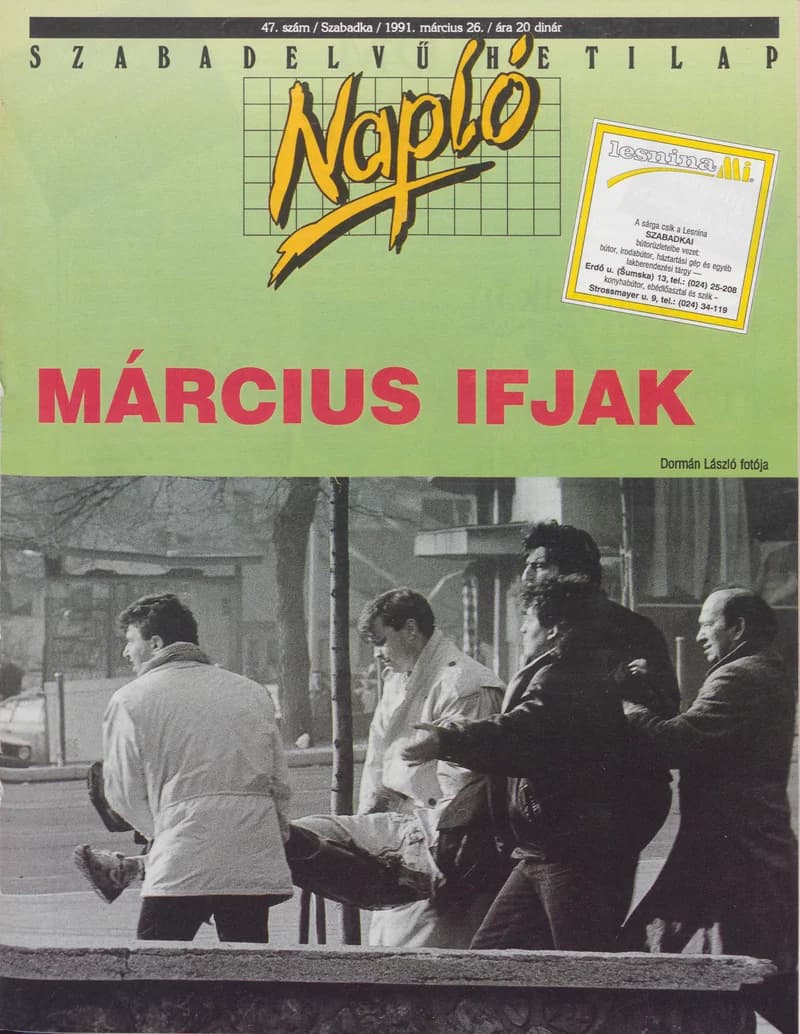 Napló - Szabadelvű hetilap, 2. évf. 1991. március 26. 47. sz.