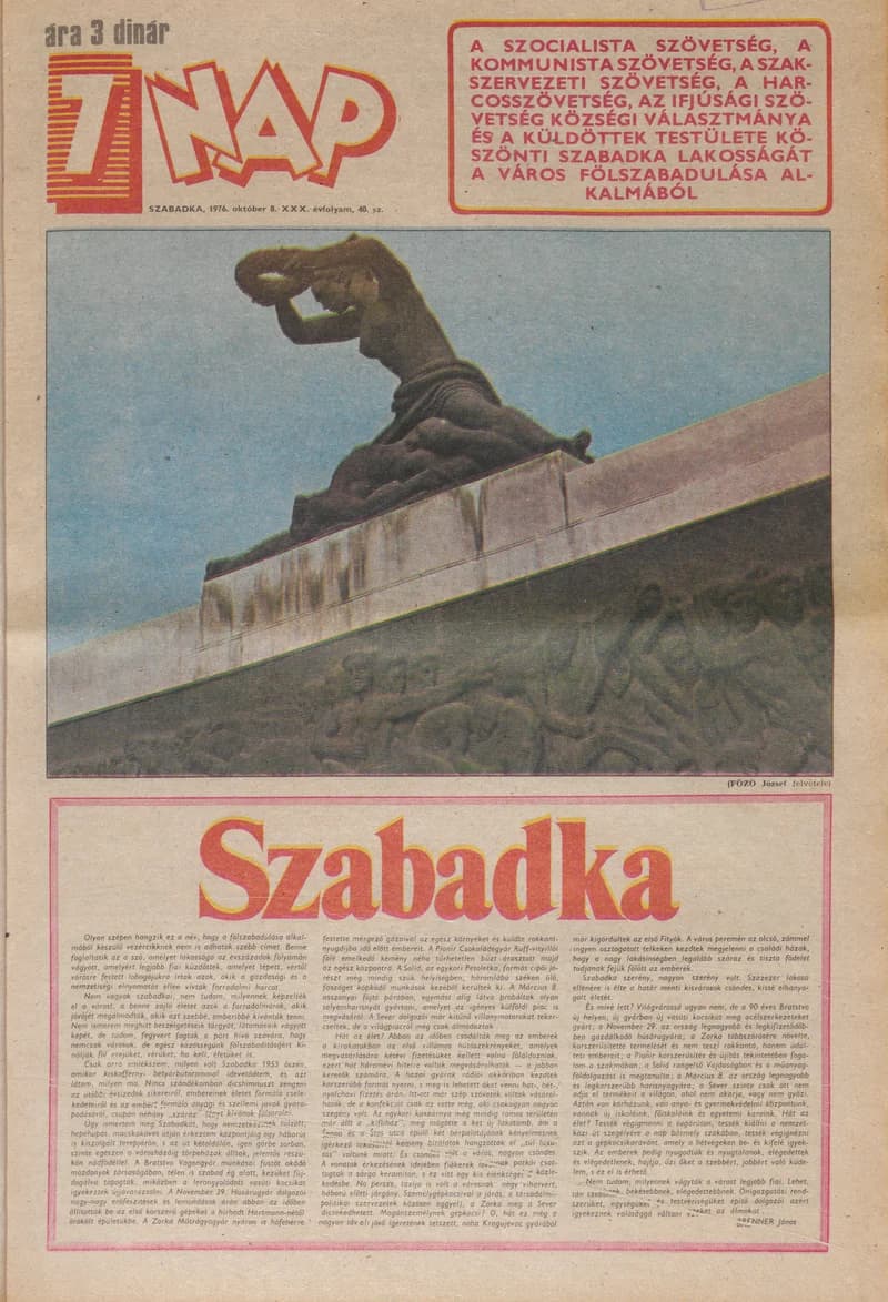 7 Nap, 31. évf. 1976. október 8. 40. sz. 1–24. oldal