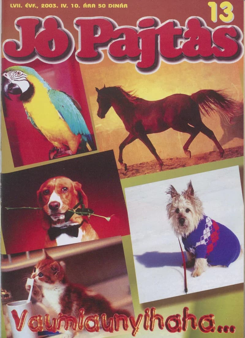Jó Pajtás, 57. évf. 2003. április 10. 13. sz.