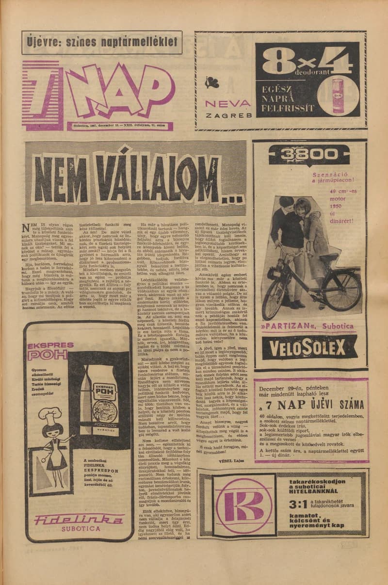 7 Nap, 22. évf. 1967. december 15. 51. sz. 1–20. oldal