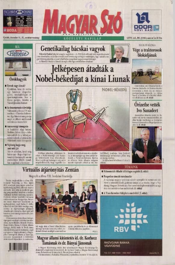 Magyar Szó, 67. évf. 2010. december 11. – 12. 290. sz. 1–48. oldal