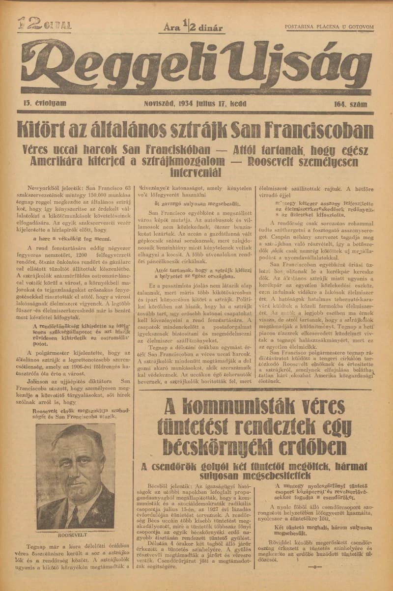 Reggeli Újság, 15. évf. 1934. július 17. 164. sz.