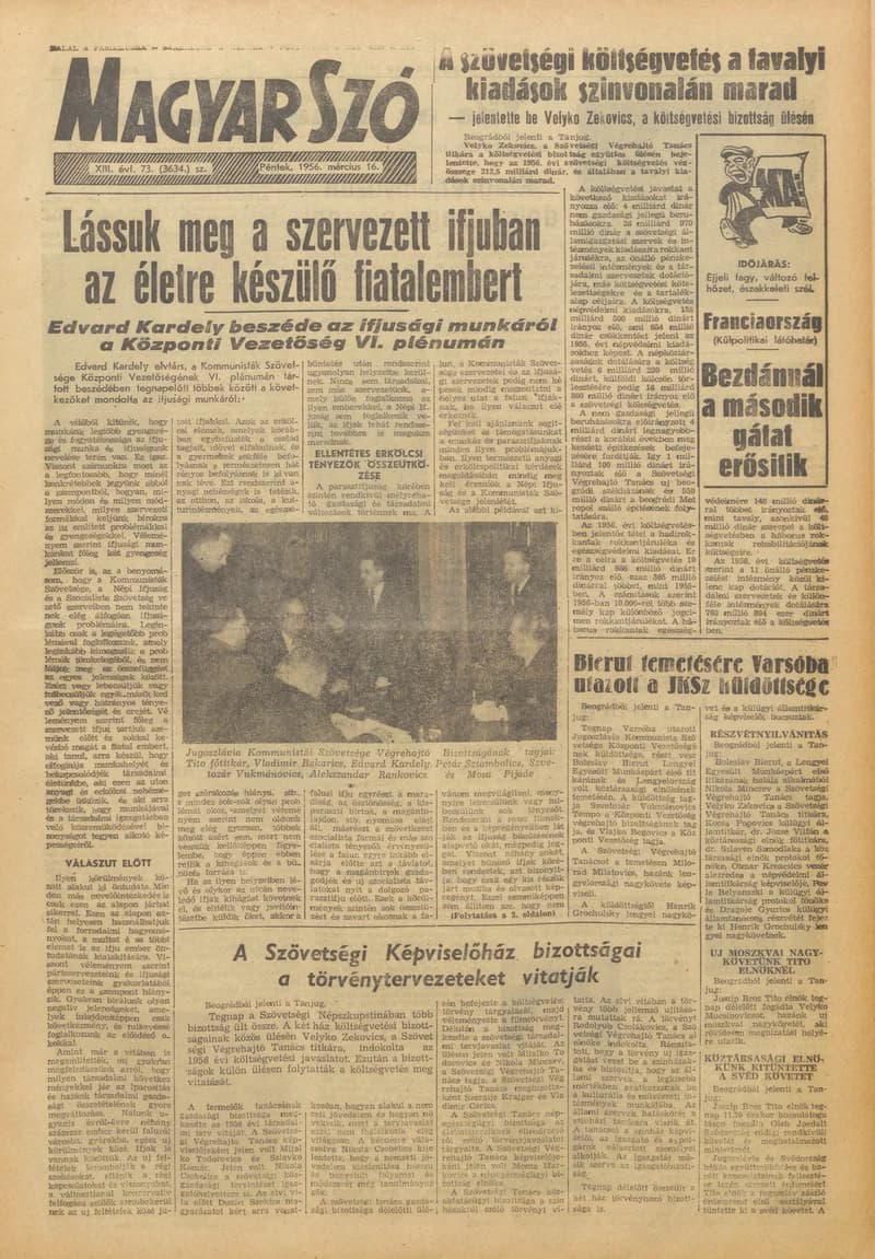 Magyar Szó, 13. évf. 1956. március 26. 83. sz. 1–6. oldal