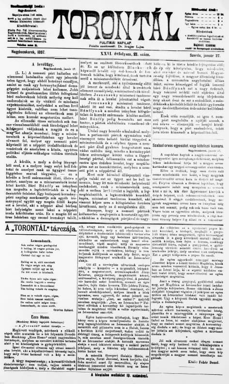 Torontál, 26. évf. 1897. január 27. 21. sz.